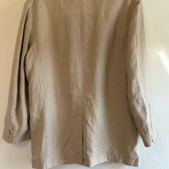 Ralph Lauren Polo 100% Linen Tan 3 Button Blazer Jacket  Sz L - Picture 8 of 14